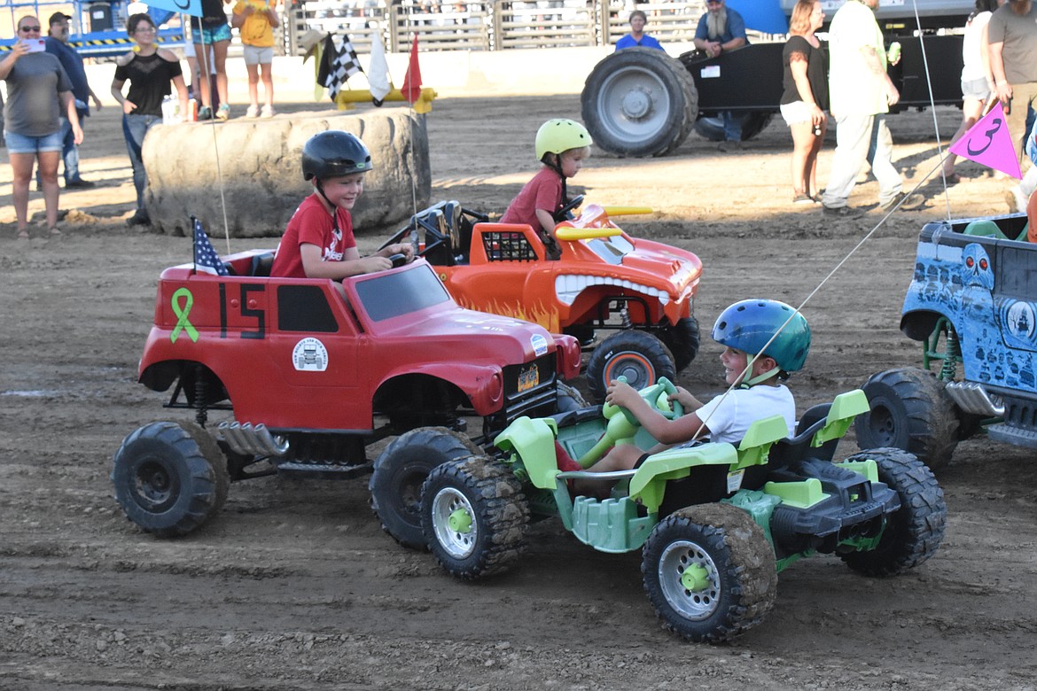 Some children had bigger ‘cars’ than others but that didn’t stop them from having a great time and charging each other.