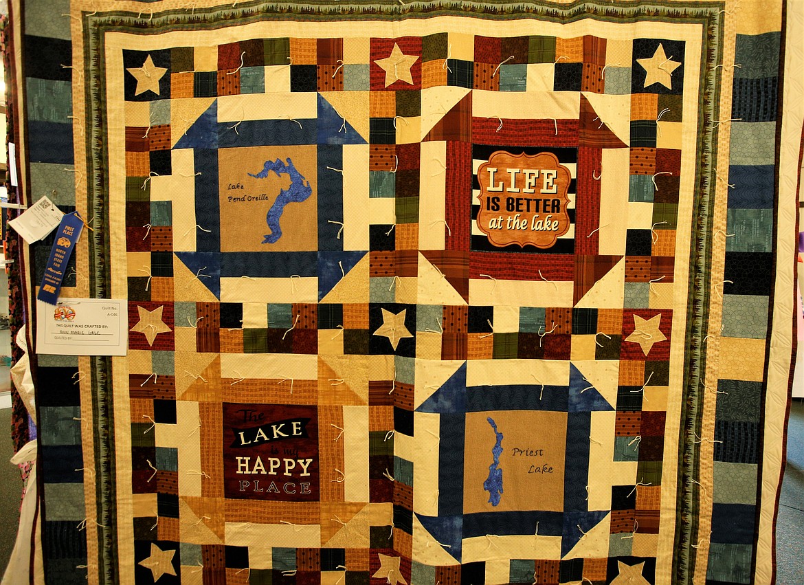 One of the quilts on display at the North Idaho State Fair.