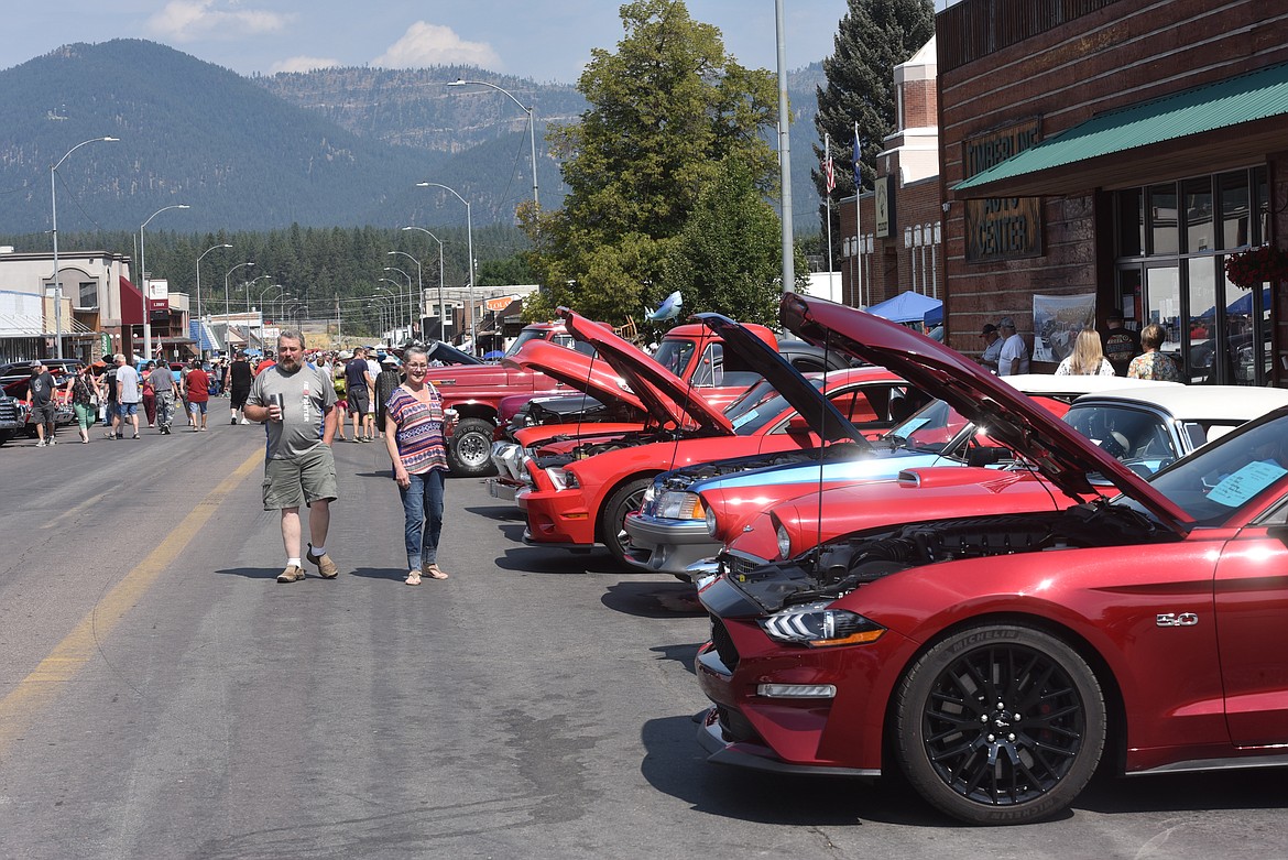 Beautiful vehicles of various makes and models graced Mineral Avenue at the Igniters Car Club show Saturday, Aug. 20, 2022, in Libby. (Scott Shindledecker/The Western News)