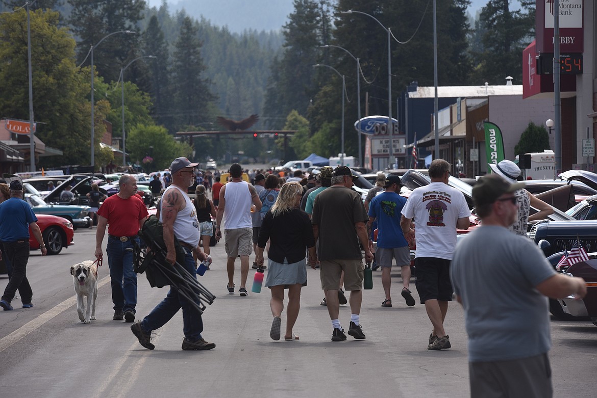 Thousands of people attended the Igniters Car Club show last weekend in Libby. (Scott Shindledecker/The Western News)