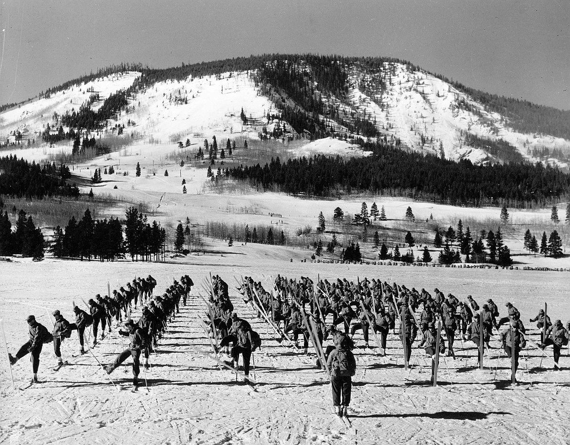 A historic photo of the 10th Mountain Division during World War II. (Provided photo)