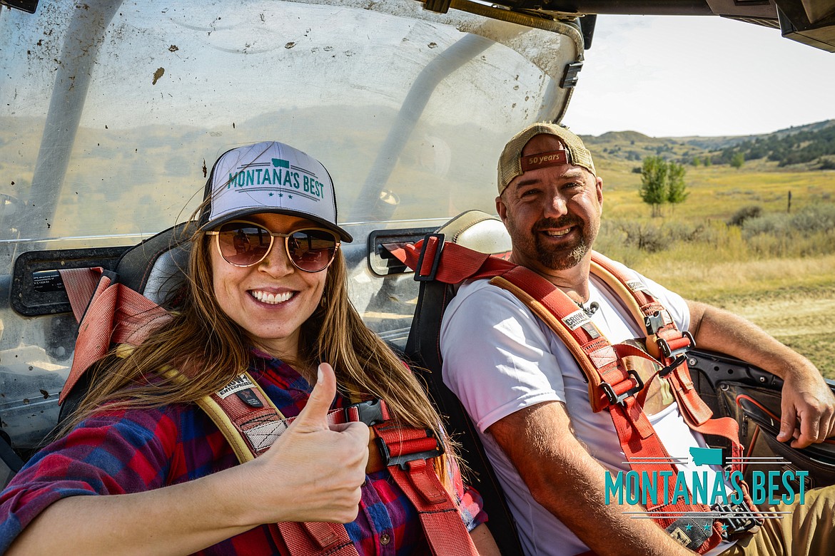 Julie Mac ATVing during filming a shoot in Glendive for “Montana’s Best.” (Photo courtesy of “Montana’s Best”)