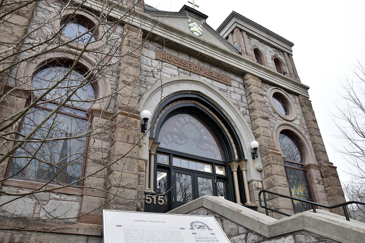 Built as Temple Emanu-El in 1891, the old synagogue stands on 515 Ewing St. in Helena, Mont., Thursday, Nov. 11, 2021. The Jewish community in Montana’s state capital has reached its goal of being able to purchase the temple built in Helena 130 years ago to use as a community and cultural center for Jews in the state, the Montana Jewish Project announced Thursday, Aug. 25, 2022. (AP Photo/Iris Samuels, File)