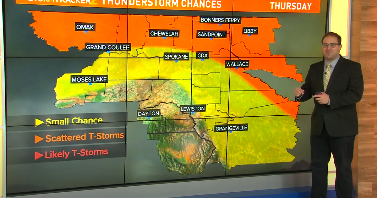 VIDEO More scattered thunderstorms Thursday Bonners Ferry Herald