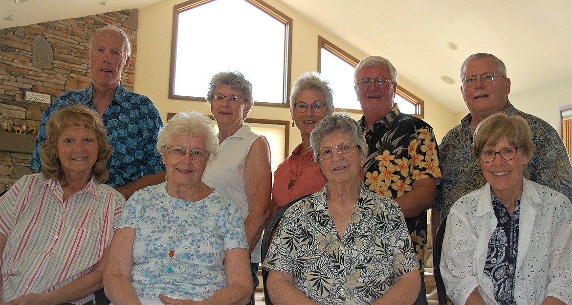 NARFE Chapter 0646 members pictured back row, left to right: Alan Sorensen; Doris Warrant, Agency on Aging representative; Vicki Walbruch, Legislative Advocacy chair and Sunshine Committee chair, Leland “Wally” Walbruch, secretary/treasurer; and James Reid, president
Front row, left to right: Shirley Hendrick, second vice president and Alzheimer’s coordinator, Joyce Hrouda, first vice president; Lois Gilham; and Lorraine Reid, newsletter editor.