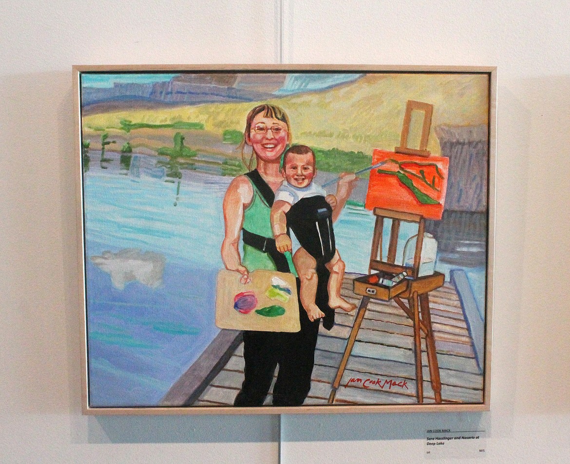 Jan Cook Mack’s painting of Sara Hasslinger painting was part of the encouragement Mack gave her as an artist, Hasslinger said.