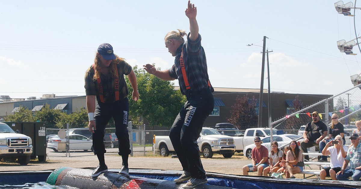 Chain saws, axes and logrolling: Lumberjacks show skills at North Idaho State Fair