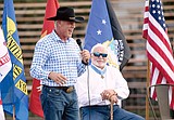 Zinke holds rally with other Navy SEALs at Blue Moon