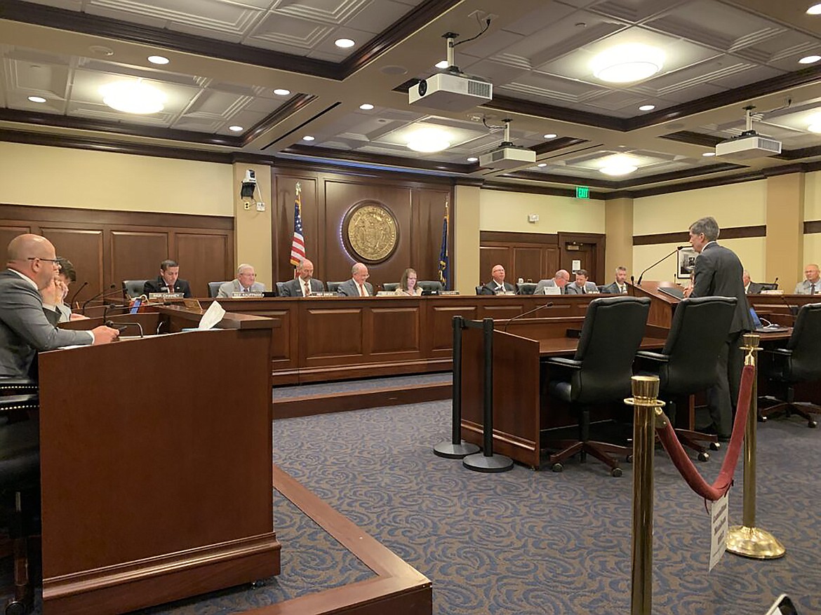 House Revenue and Taxation Committee Chairman Steven Harris presents the tax cut and education funding bill during the 2022 special session of the Idaho Legislature.