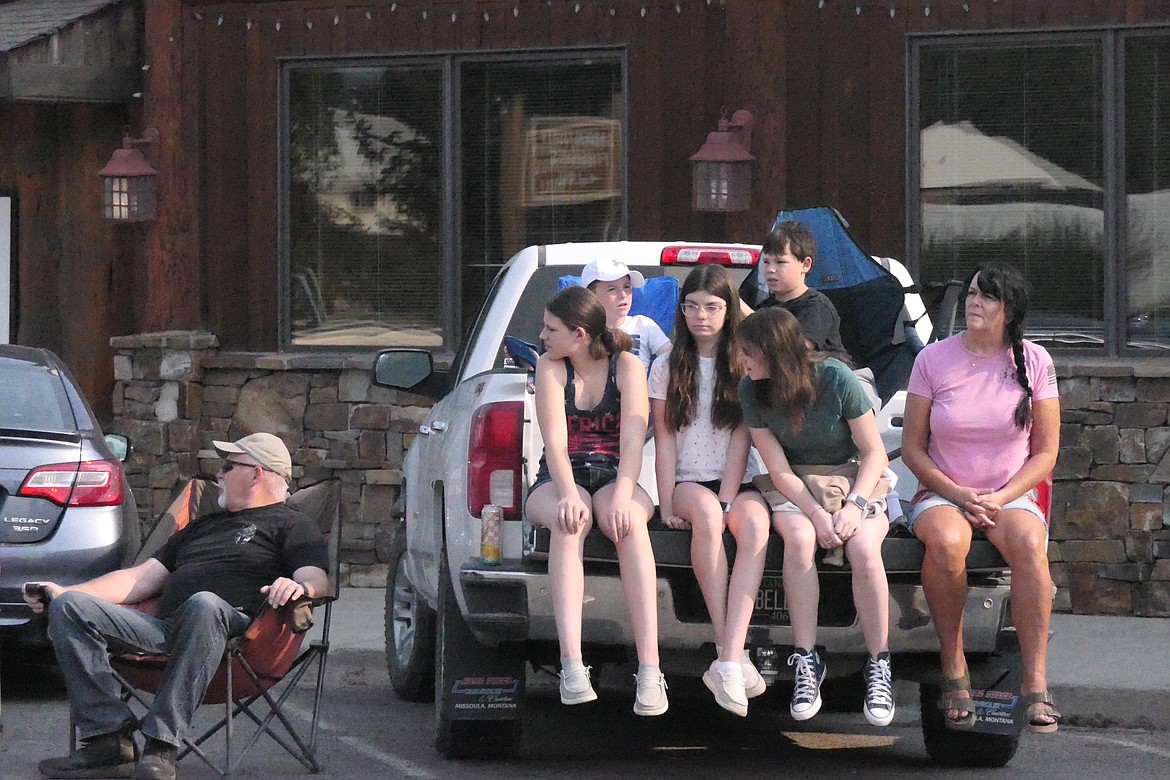 Sanders County Fair Parade tailgaters. (Chuck Bandel/Valley Press)