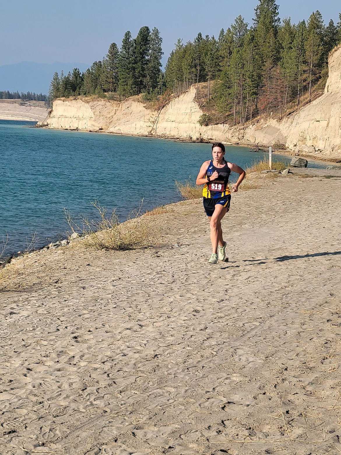 Thompson Falls cross country standout Faith Palmer at a recent meet.  (Photo by coach Sarah Naegeli