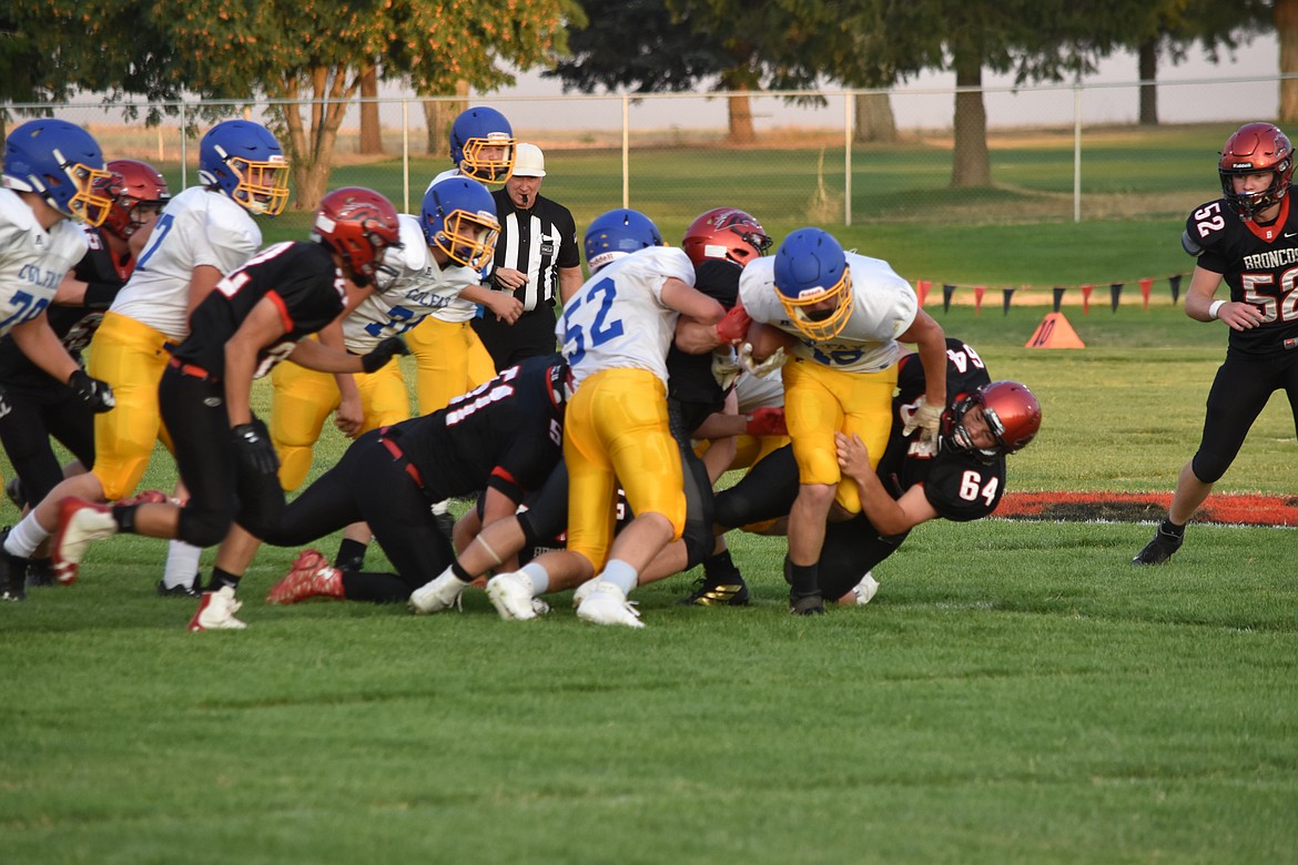 Lind-Ritzville beat Colfax Friday 35-12 after starting out behind Colfax. The Broncos pulled ahead steadily after the first quarter of the game to take the win.