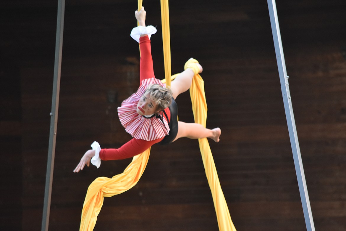 The Wheat Land Communities’ Fair hosted a performance by the Spokane Aerial Performance Arts on Friday.