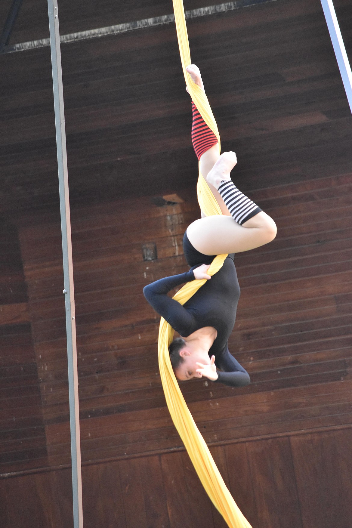 Spokane Aerial Performance Arts was started in 2011 by Sherrie Martin. Now 63, Martin said that if she can do a pull-up and remain active enough for the show, anyone can.