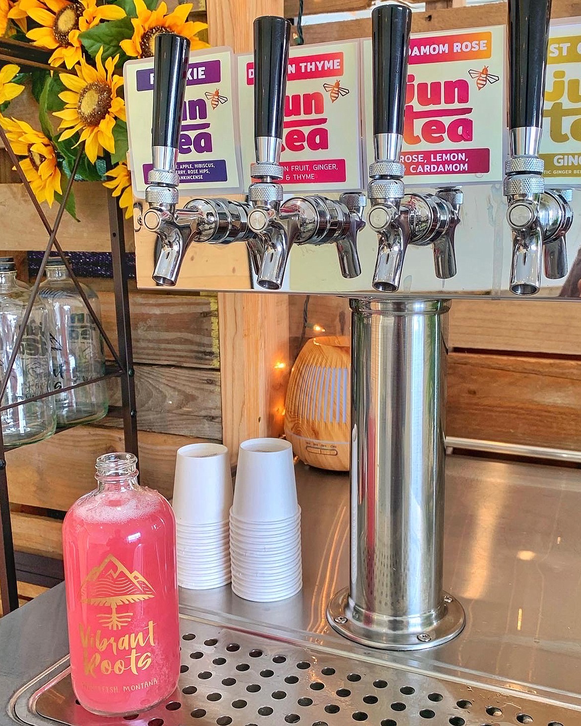 The jun tea refilling station at Vibrant Roots, 1820 Baker Avenue, Whitefish. (Photo provided)