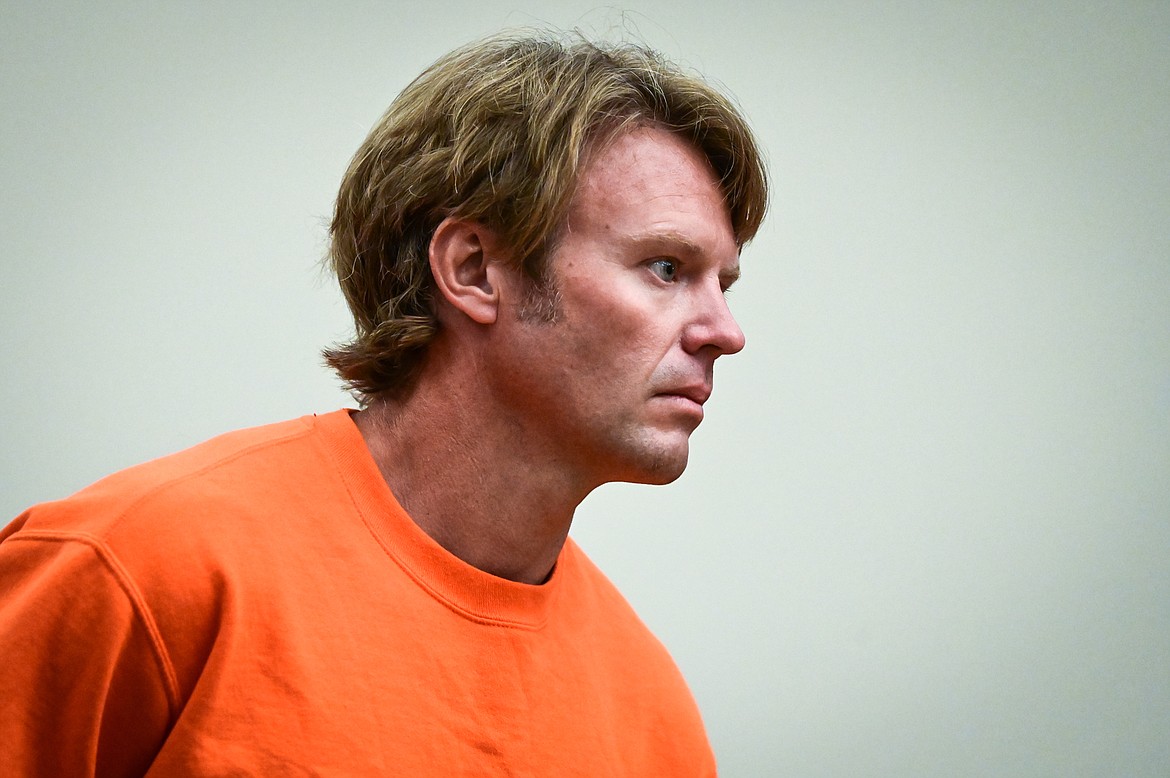 Del Orrin Crawford is shown at his arraignment hearing in Flathead County District Court in Kalispell on Tuesday, Sept. 6. (Casey Kreider/Daily Inter Lake)