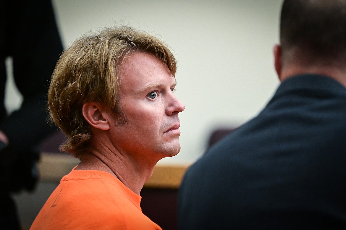 Del Orrin Crawford is shown at his arraignment hearing in Flathead County District Court in Kalispell on Tuesday, Sept. 6. (Casey Kreider/Daily Inter Lake)