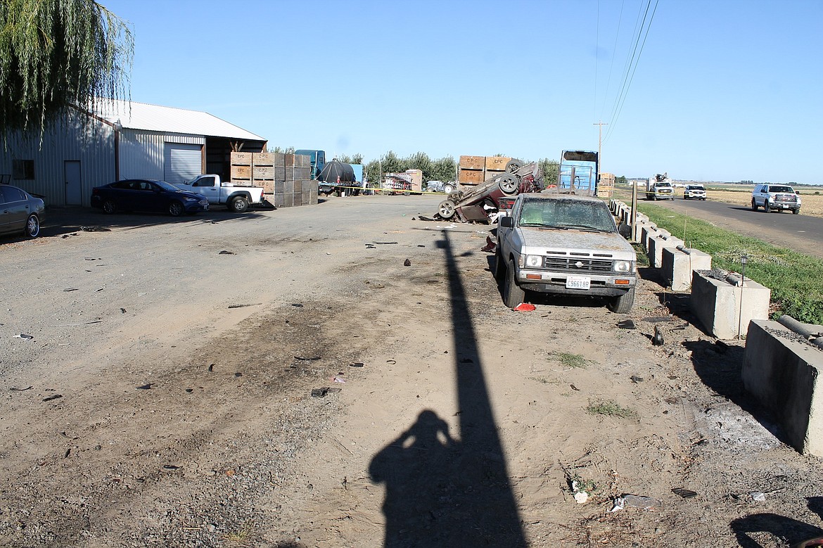 A Quincy man was killed when he lost control of his car, hit a utility pole and rolled it Monday afternoon.