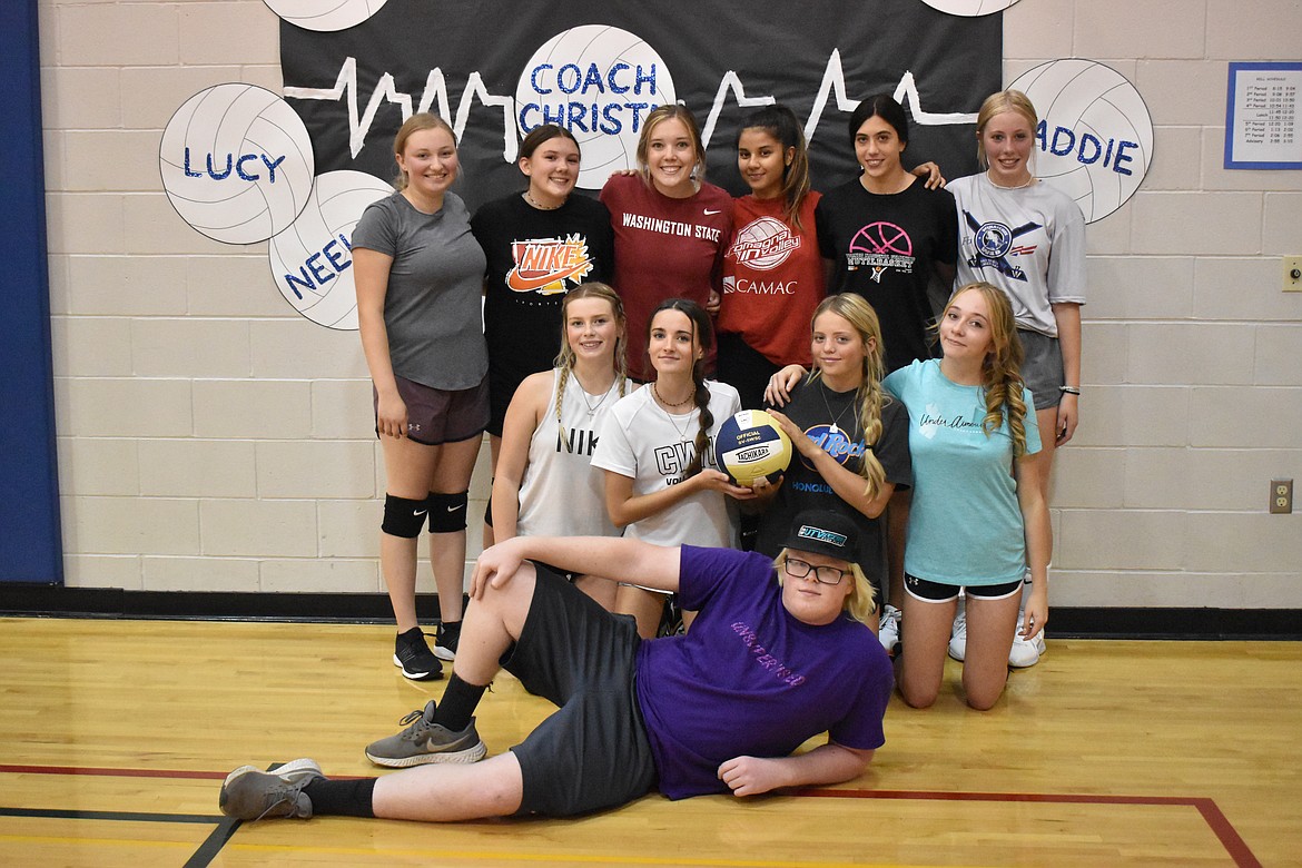 Despite the challenge of being a first-year coach, Christa Christopherson said her group of girls is a very teachable group and is happy to be there. 
From left to right starting in the back row: Madison Finkbeiner, Neeley Odorizzi, Head Coach Christa Christopherson, Lucilla Cioccolini, Rocio Marin Villegas, Hannah Smith, Cassie Hiner, Jessa Bise, Josie McMillan, Isabella Hochstatter and team manager Wyatt Hastings. Madasan Rhoads was not pictured.