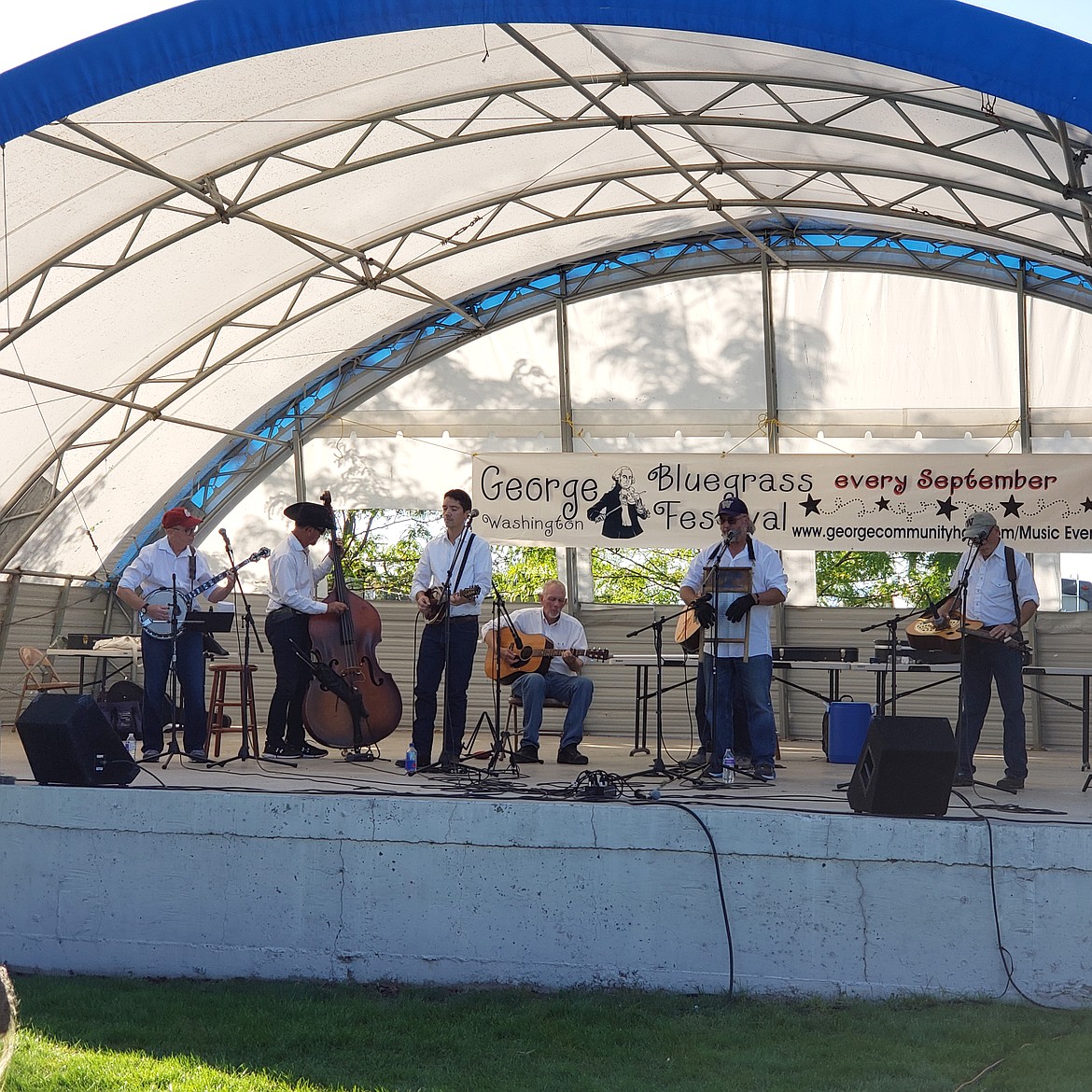 The Weavils perform at a previous George Bluegrass Festival. The band, based in Seattle, will perform Saturday at this year’s festival.