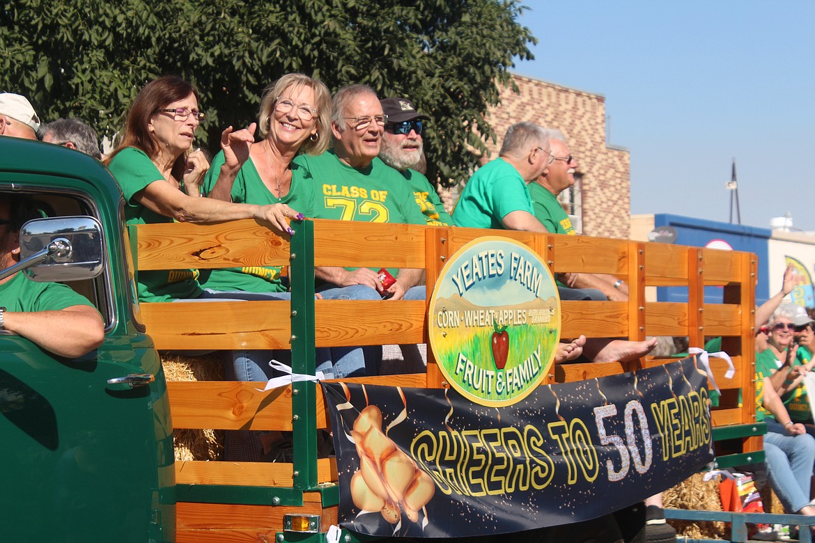 Members of the Class of 1972 rode in the FCAD parade in Quincy Saturday.