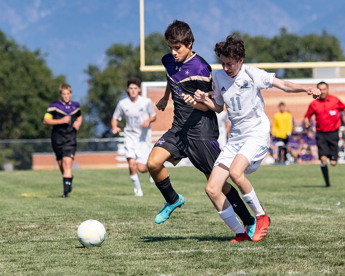 Polson Pirate Pietro Duroudo races for the ball.
(Rob Zolman/Lake County Leader)