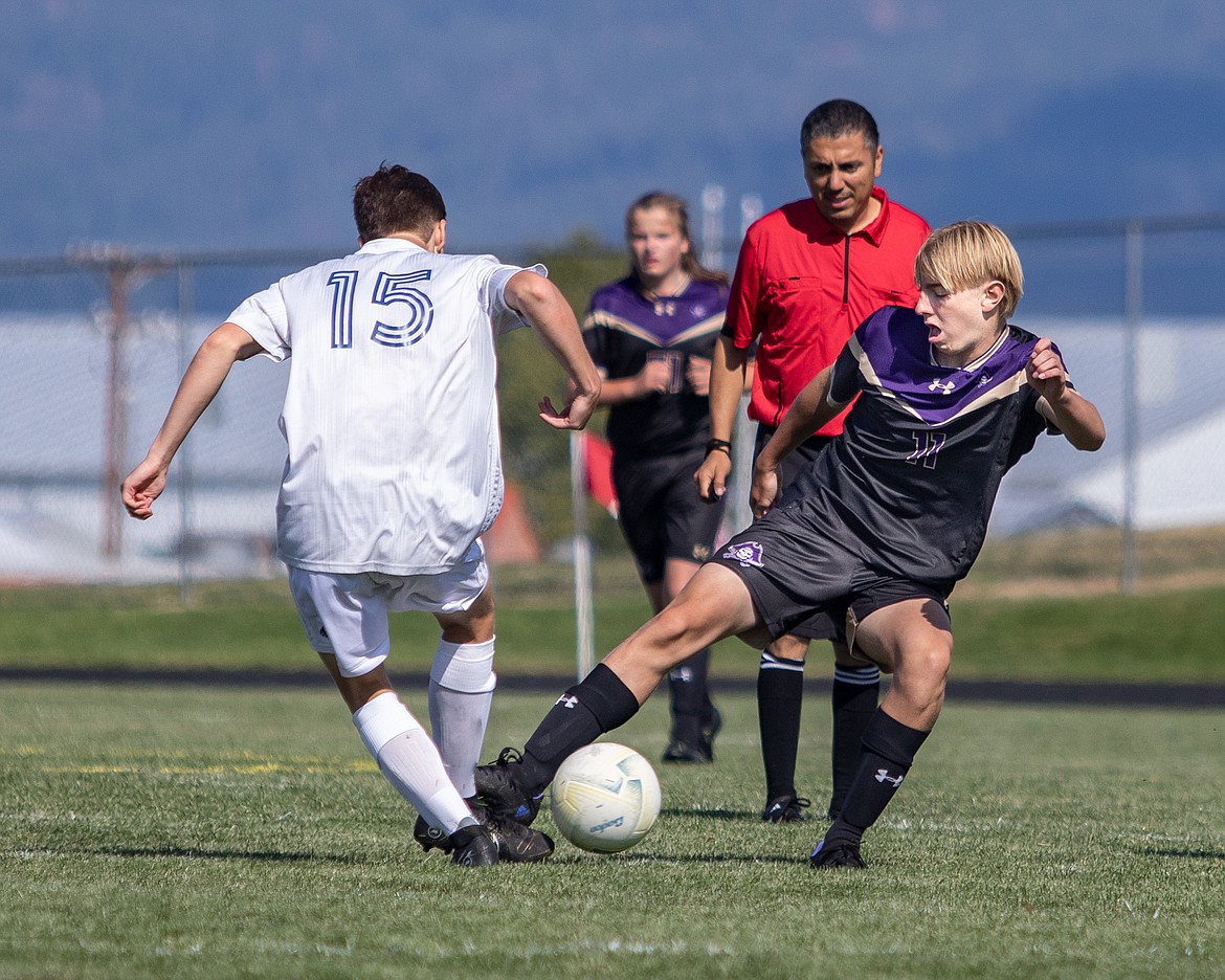 Polson Pirate Teague McElwee steals the ball.
(Rob Zolman/Lake County Leader)