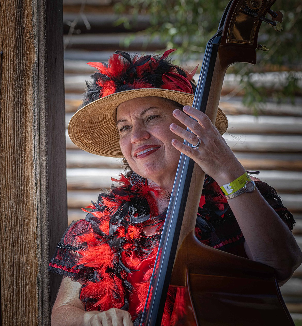 Rebeccca Harrell performs with the Green Horns Band at Bannack State Park. (Tracy Scott/Valley Press)