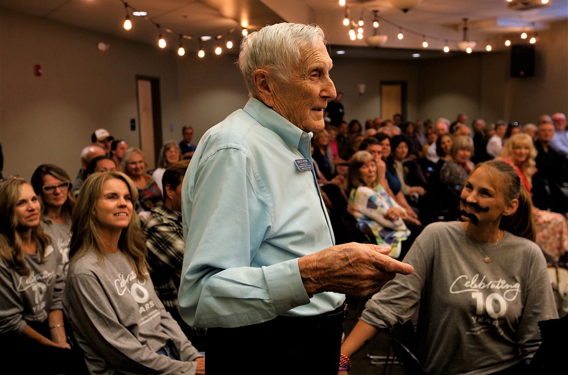 Bub St. Peter speaks during the UGM Center for Women and Children celebration in Coeur d'Alene on Thursday.