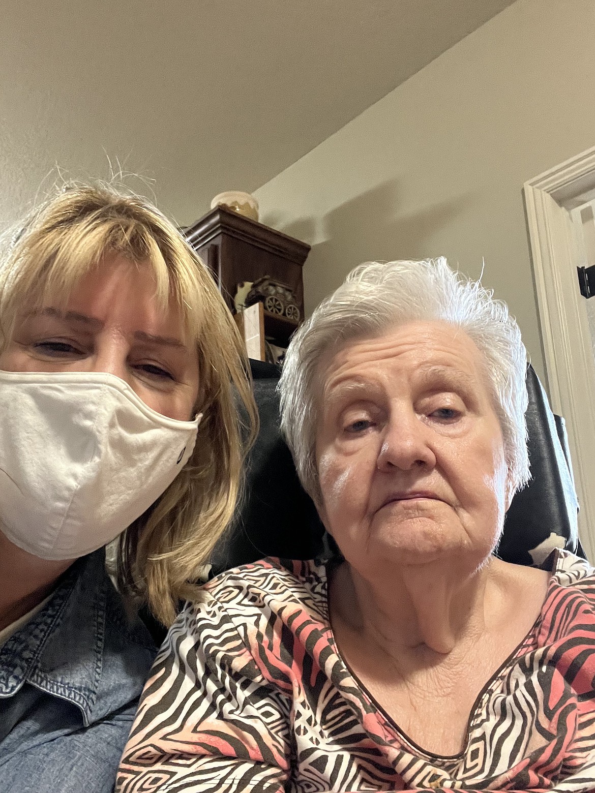 Kellie Danielson is pictured with her mother Carol Tackett in January while her mother was in assisted living, just prior to needing to move her into 24-hour long-term care.