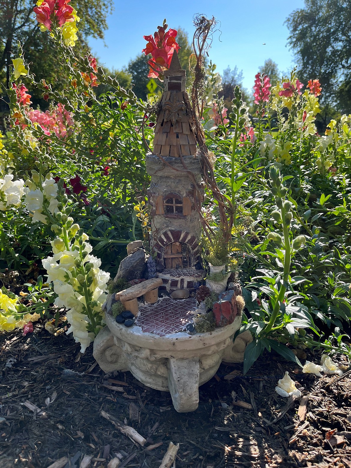 Fairy Castle created by Conrad Mansion tour guide Cindy Conner