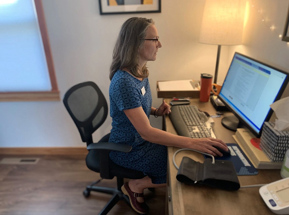 Helen Weems in her office at All Families Healthcare in August 2022. (Mara Silvers/MTFP)