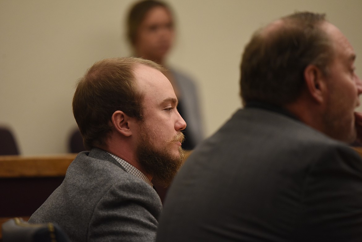 Ryan Christopher Newby appears in Flathead County District Court for his arraignment on a criminal distribution of dangerous drugs charge on Sept. 20, 2022. (Derrick Perkins/Daily Inter Lake)