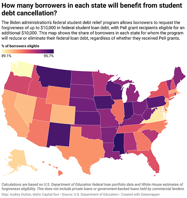 Lots of loan forgiveness: More than 200K student debtors in Idaho could ...