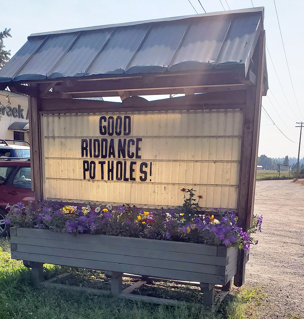 A Sagle business celebrates the end of potholes — and a paving project south of the Long Bridge.