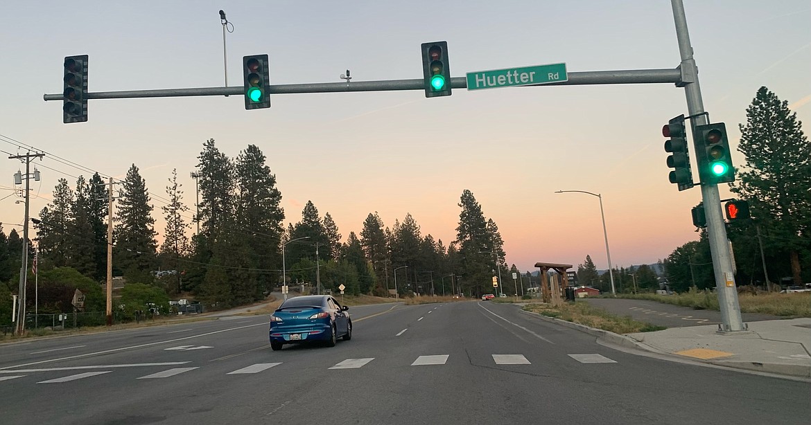 The intersection of Seltice Way and Huetter Road.