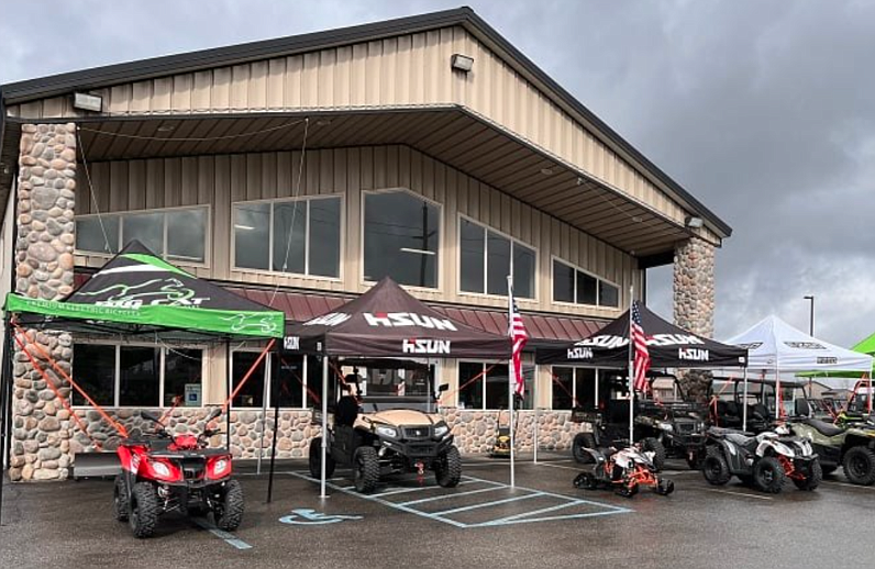 Ballard Golf Cars and Power Sports in Hayden is hosting a customer appreciation event Saturday to celebrate beginning the rebuild of its shop that was destroyed in a fire this spring.