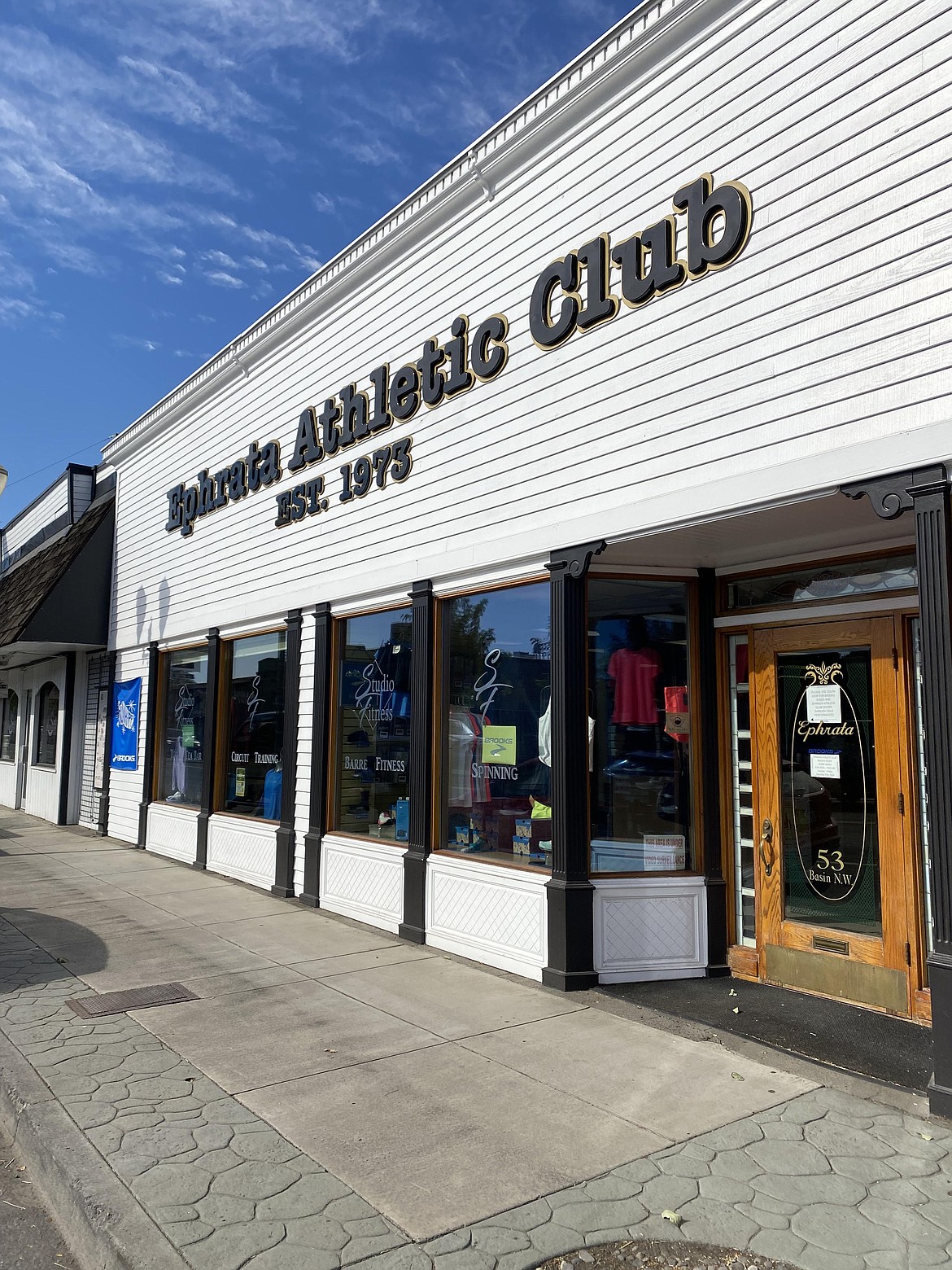 The storefront of the Ephrata Athletic Club and Studio Fitness, owned by Mike Scellick.