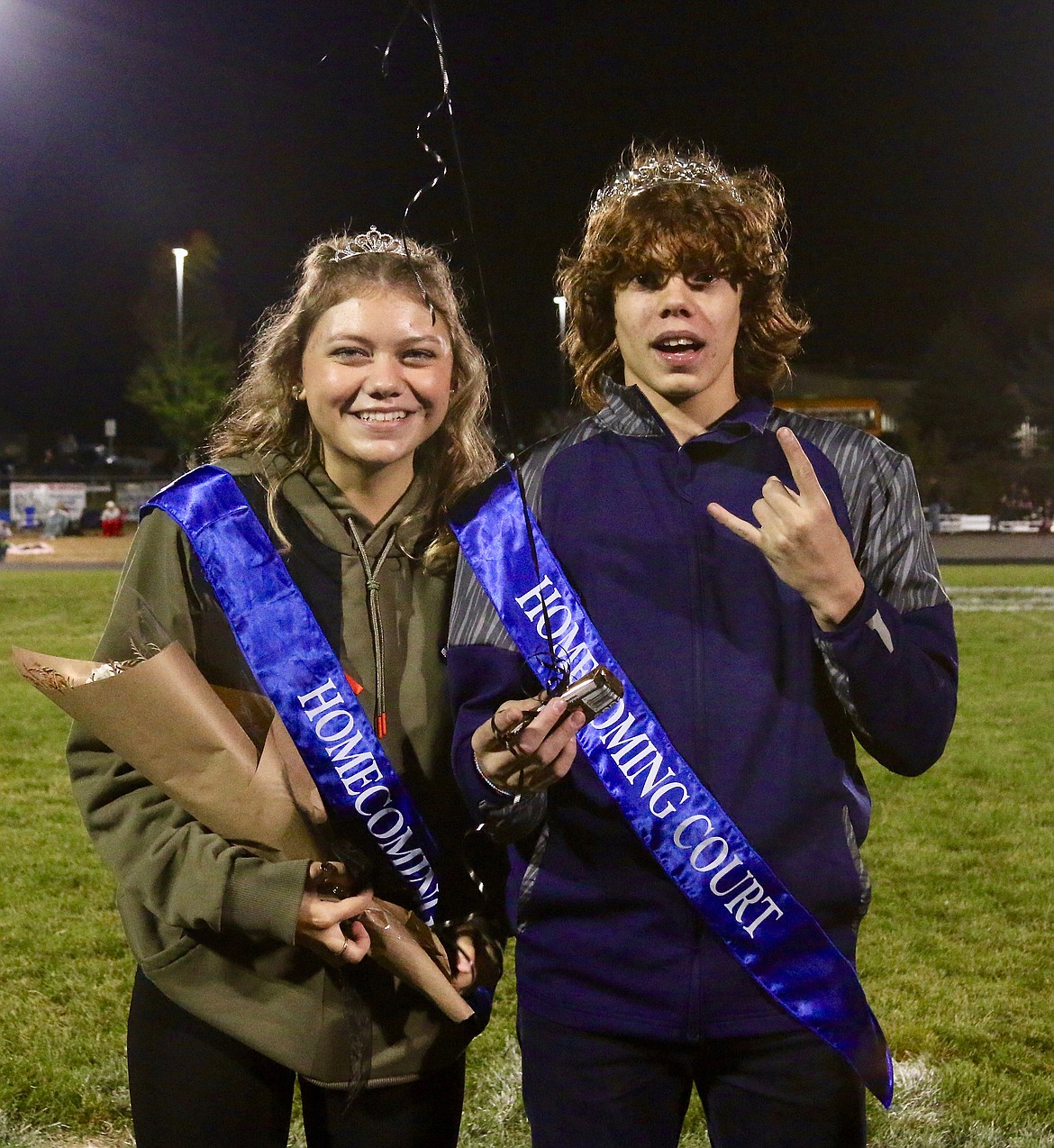 Homecoming Senior Prince and Princess (left) Grace Worley and (right) Julian Aguilar.