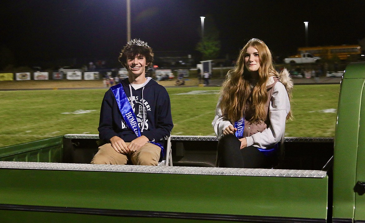 Homecoming Sophomore Prince andPrincess (left) Eli Blackmore and Ellie Falck.