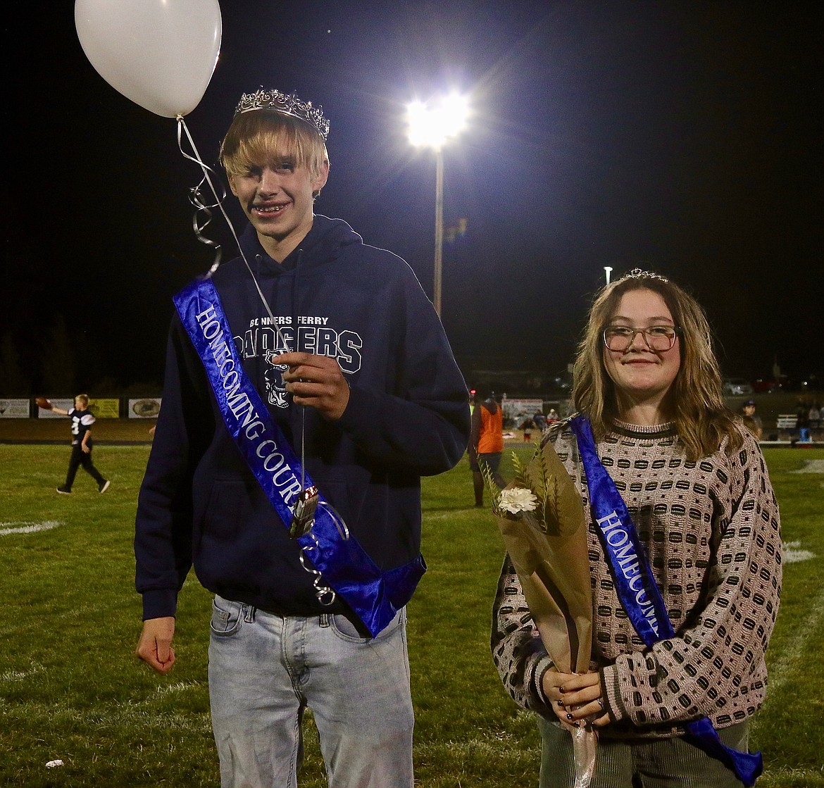 Homecoming Freshman Prince and Princess Micah Thomson and Ava Villelli.