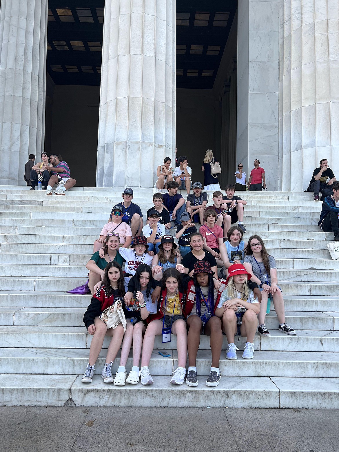 Boundary County Middle School students are pictured during their trip to Washington, D.C., and the surrounding area.
