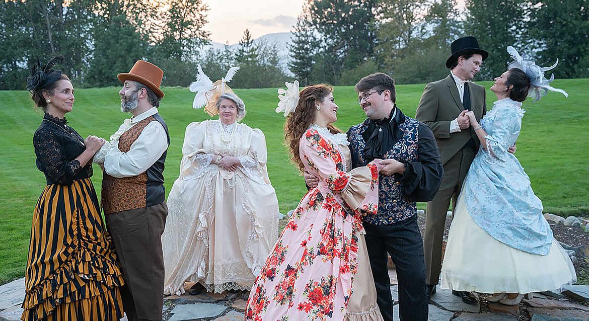 The cast of "The Importance of Being Earnest". The Oscar Wilde classic is being performed by Lake Pend Oreille Repertory Theatre with performances set for Friday and Saturday.