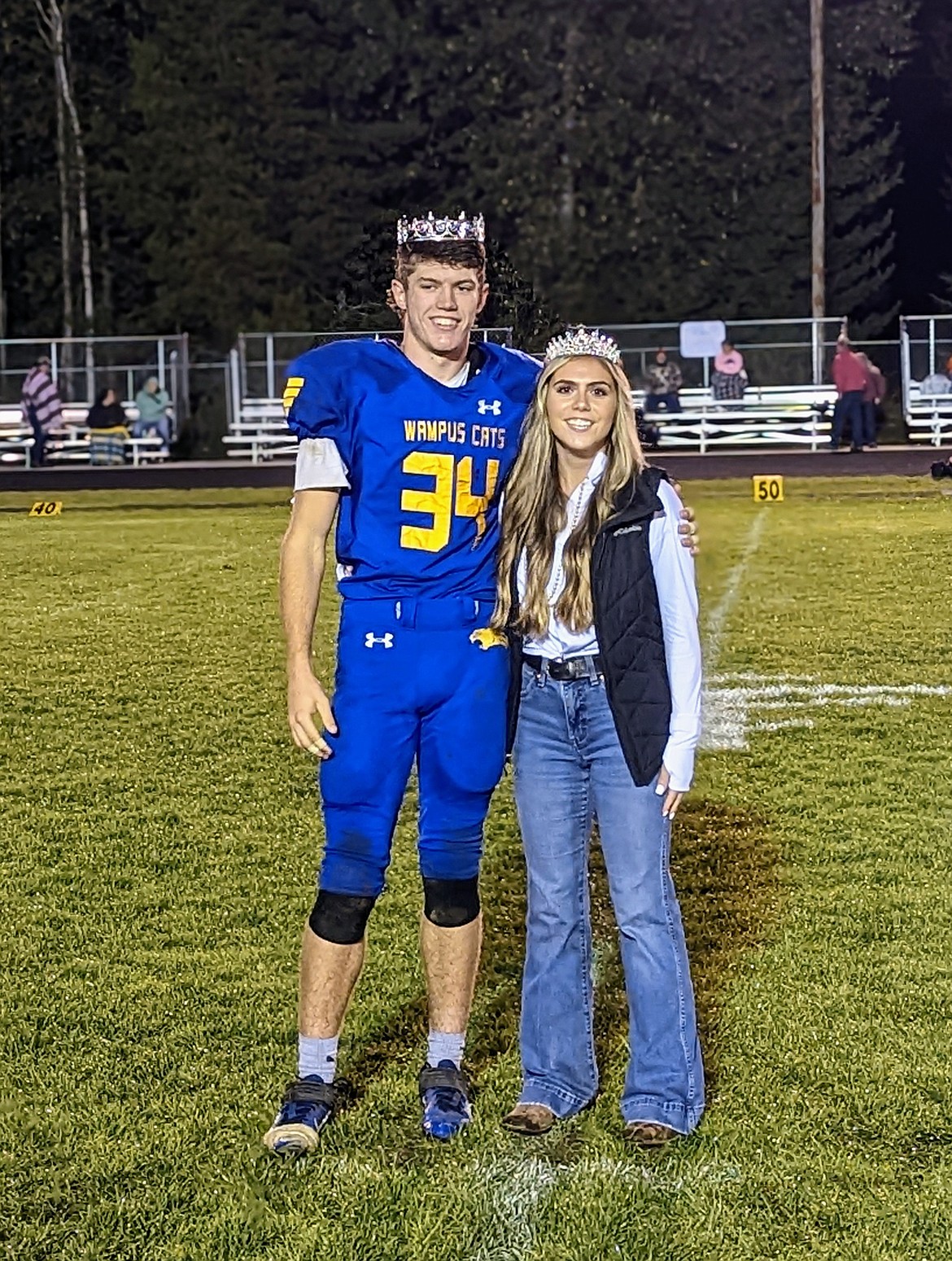 Clark Fork Homecoming Royalty, Paige Valliere and Nathan Shelton.