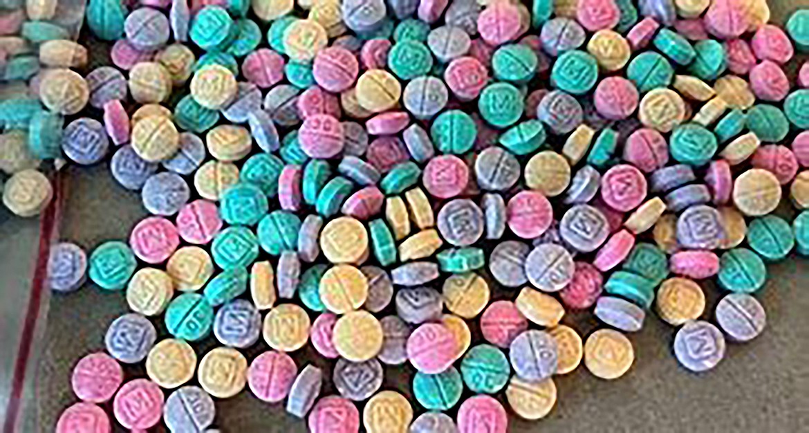 A photo of what fentanyl "skittles" look like.