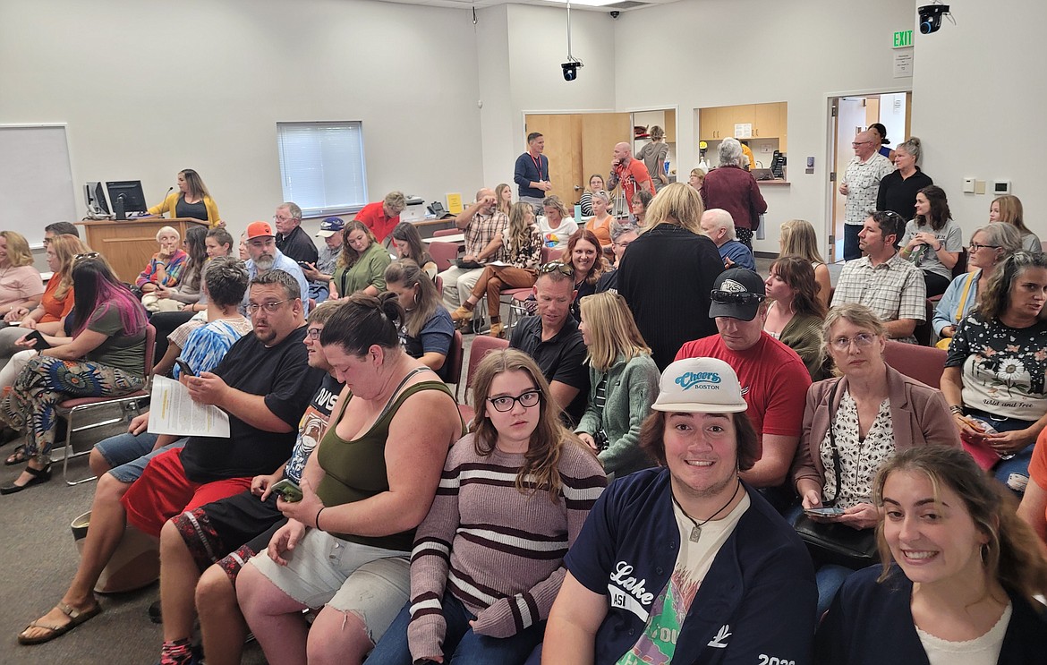 A large crowd turned out for the Coeur d'Alene School Board meeting Monday when the board voted 3-2 to adopt Sources of Strength curriculum at the elementary level.