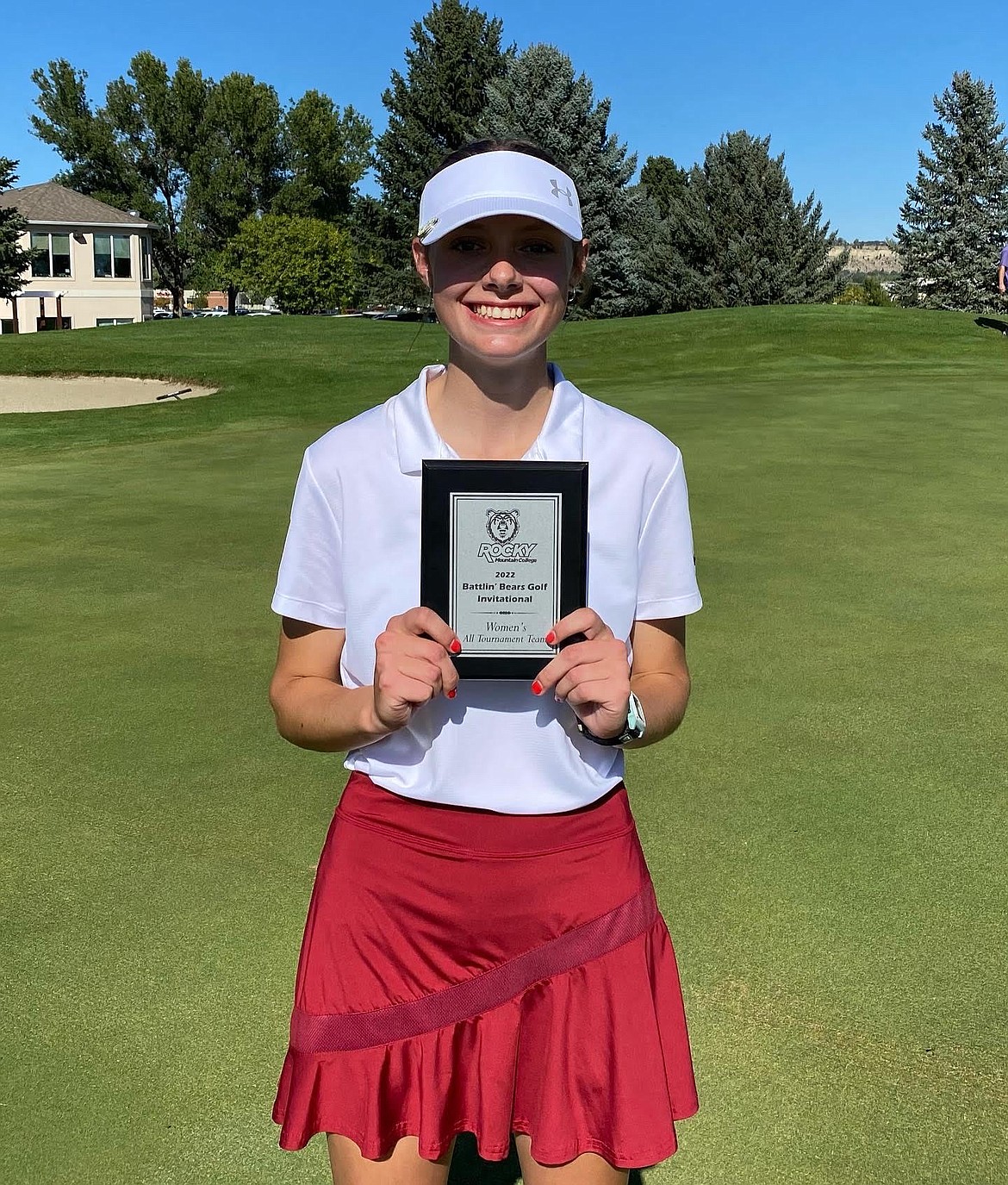 Courtesy photo
North Idaho College sophomore Navy Wood finished third overall in the women's Battlin' Bears Invitational on Tuesday in Billings, Mont., earning all-tournament honors.