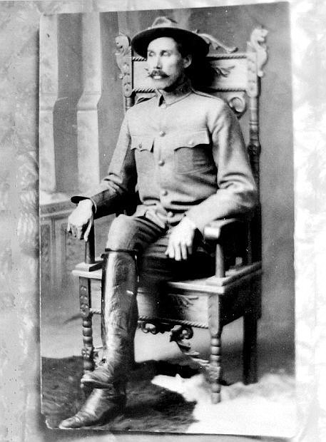 Park Ranger Joe Cosley poses in uniform for an official park service portrait in 1912. (Canadian National Parks Services Archive Photo)