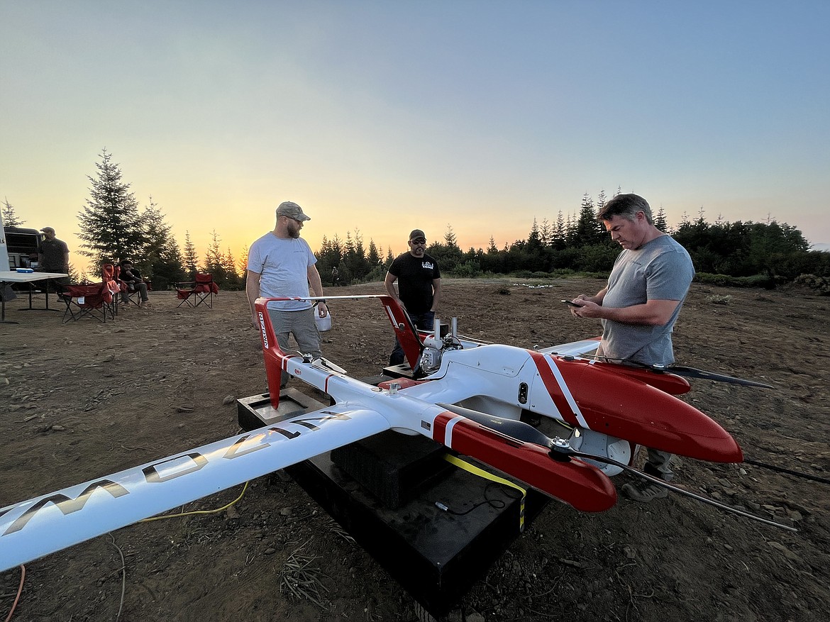 Tyler Kock, Daniel Rodriguez, and Cliff Savage a contracted UAS crew with Precision Integrated Programs / Overwatch Aero on the Lighting Complex Fire. These UAS are used to provide real-time situational awareness to ground crews while also providing timely perimeter updates to the command staff.