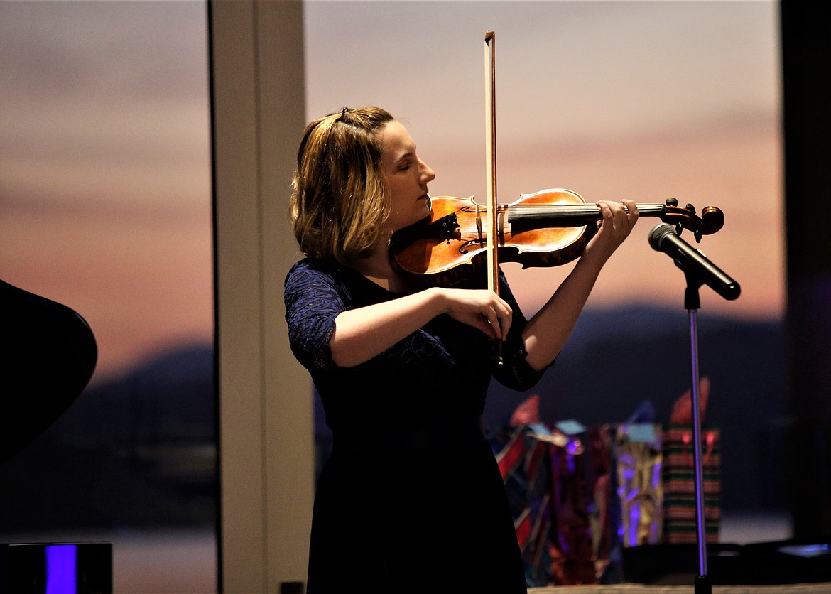 Abigail Stephens performs during the 26th annual Mayor's Awards in the Arts on Wednesday at the Hagadone Event Center.